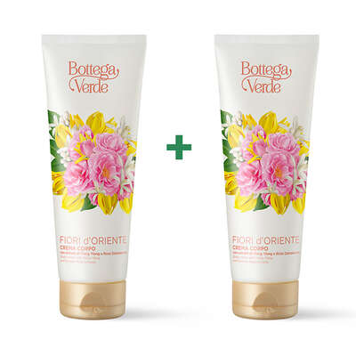 Offerta 2 pezzi Fiori d'Oriente - Crema corpo con estratti di Ylang Ylang e Rosa damascena