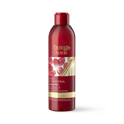 Goji e Keratina - Champú - iluminador con efecto reavivante - con extracto de Goji y Keratina (250 ml) - cabello teñido y con mechas