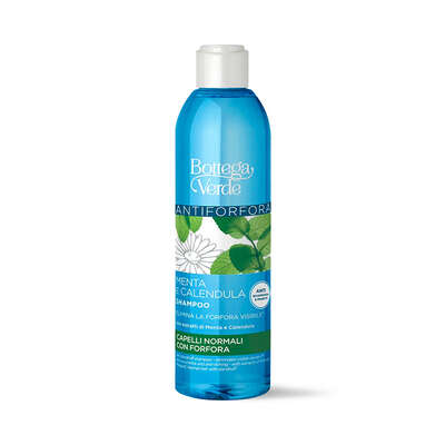 Menta e Calendula - Shampoo antiforfora - elimina la forfora visibile*, anti prurito e ricomparsa - con estratti di Menta e Calendula - capelli normali con forfora