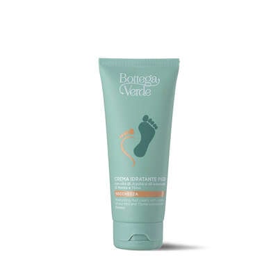 Moisturizing foot cream, with Jojoba oil and Mint and Thyme essential oils (100 ml) - dryness