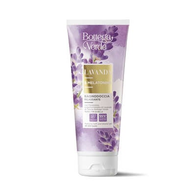 Relaxing bath and shower gel - with Melatonin and hyperfermented Lavender extract from Tenuta Bottega Verde (200 ml) - for all skin types