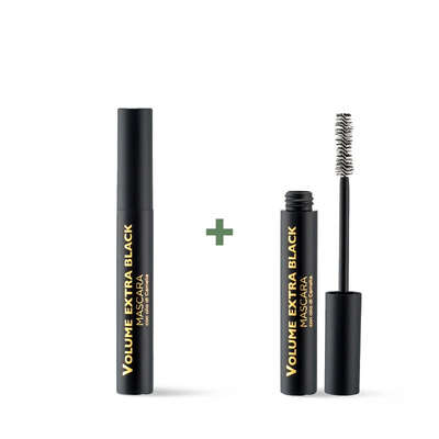 ** 1 + 1 OFFER ** Extra black volumising mascara with Camellia oil (8 ml)