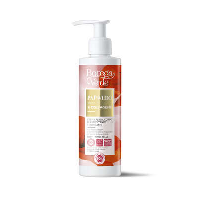 Elasticizing and toning melting body cream with Phytocollagen and hyperfermented Poppy extract from Tenuta Bottega Verde (200 ml) - all skin types