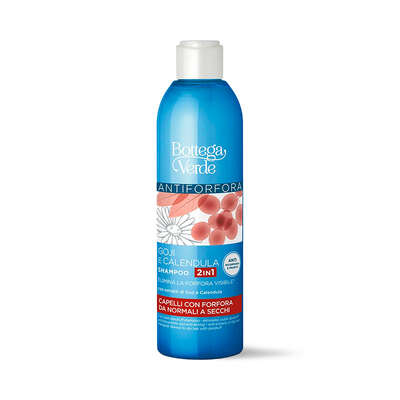 Goji e Calendula - 2 in 1 anti-dandruff shampoo - eliminates visible dandruff*, anti-recurrence and anti-itching - with extracts of Goji and Marigold (250 ml) - normal to dry hair with dandruff