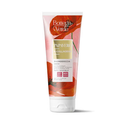 Bath and shower gel - with Phytocollagen and hyperfermented Poppy extract from Tenuta Bottega Verde (200 ml) - all skin types