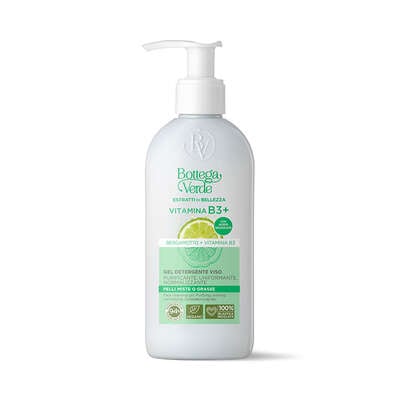 Estratti di bellezza - Vitamina B3+ - Gel detergente viso - Bergamotto Vitamina B3 - purificante, uniformante, normalizzante - pelli miste o grasse