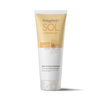 After sun bath and shower gel - gentle - with hyperfermented Sunflower extract from Tenuta Bottega Verde (200 ml)