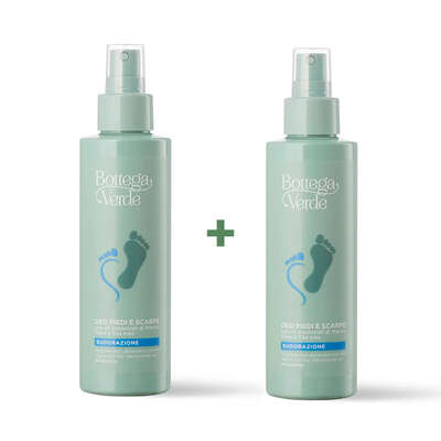 Oferta 2 unidades - Desodorante para pies y calzado con aceites esenciales de Menta, Tomillo y Árbol del Té (125 ml) - sudoración