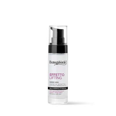 Effetto Lifting - Anti-ageing face serum, instant* lifting effect, with hyaluronic acid and Lotus flower extract (30 ml) - normal or dry skin