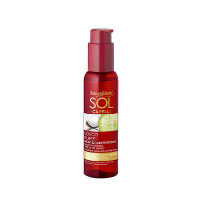 SOL Capelli - Sérum definición - ondas suaves "efecto mar" - con leche de coco y extracto de lima (100 ml) - look natural y ondulado como en la playa