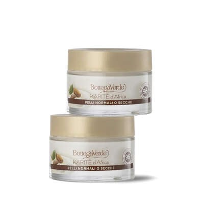 Oferta 2 unidades Karitè d'Africa - Crema facial - nutritiva y protectora - con aceite y manteca de Karité (50 ml) - pieles normales o secas