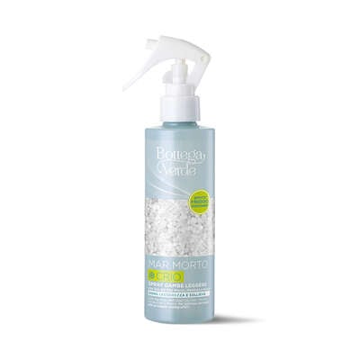 Spray piernas ligeras - con Sales del Mar Muerto, Mentol y Rusco (200 ml) - proporciona ligereza y alivio, efecto frío inmediato