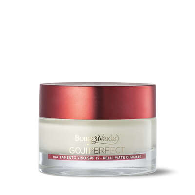 Goji Perfect - Intensive 24-hour Anti-Wrinkle Antioxidant effect Face Treatment - with PRO-Retinol and Goji Extract (50 ml) - SPF15 - Combination or Oily Skin
