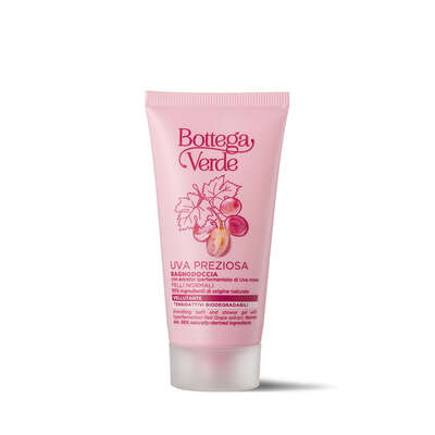Uva Preziosa - Bagnodoccia vellutante - con estratto iperfermentato di Uva rossa e tensioattivi biodegradabili - pelli normali