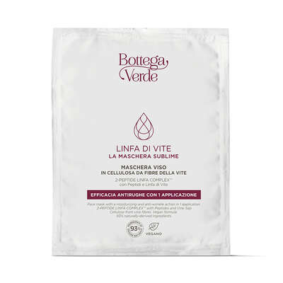 Sublime mask - Face mask with a moisturizing and anti-wrinkle action in 1 application - 2-PEPTIDE LINFA COMPLEX¿ with Peptides and Vine Sap (12 ml) - all skin types