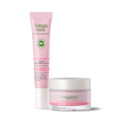 Estratti di bellezza - Rich cream - Raspberry and Blueberry - moisturizes, protects - dry or delicate skin (50 ml)  + eye contour