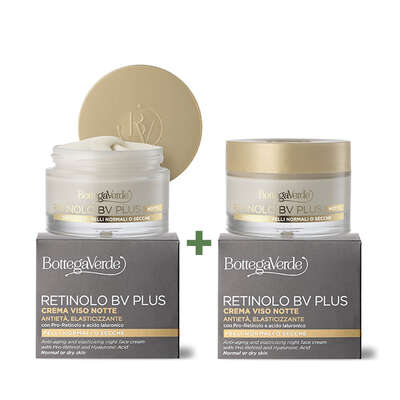 Oferta 2 unidades - Retinolo Bv Plus - Crema facial noche - antiedad y elastizante - con Pro-Retinol y ácido Hialurónico (50 ml) - pieles normales o secas