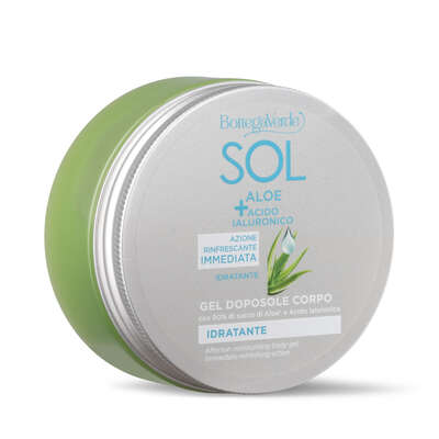 Aftersun moisturizing body gel - moisturizing, with 90% Aloe juice* and Hyaluronic Acid (150 ml) - Immediate refreshing action