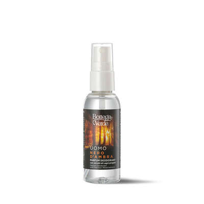 UOMO - Black Amber - Parfum Deodorant with Precious Wood Extracts (50 ml)