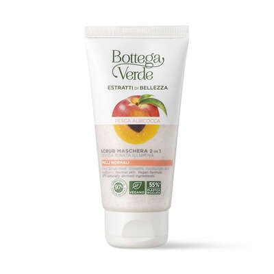 Estratti di bellezza - 2-in-1 Scrub Mask - Peach and Apricot - smooths, moisturizes and brightens - normal skin (75 ml)