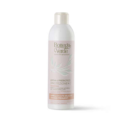 Avena e Prebiotico [Protezione+] - Shampoo - helps enhance your scalp's natural defence - with Oat Milk from Tenuta Massaini and Biolin Prebiotic (250 ml) - for delicate hair or scalp - frequent use