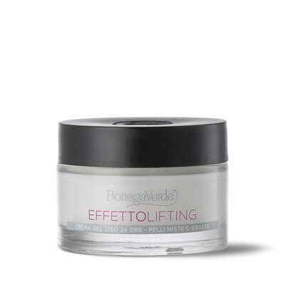 Effetto Lifting - 24H face gel cream, instant* lifting effect, with Hyaluronic acid and Lotus flower extract (50 ml) - for oily or combination skin