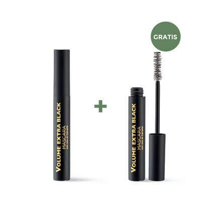 ** 1 + 1 OFFER ** Extra black volumising mascara with Camellia oil (8 ml)