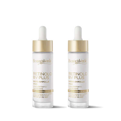 Offerta due pezzi Retinolo Bv Plus - Siero ampolla viso - concentrato antirughe - con Pro-Retinolo microincapsulato - pelli normali o secche
