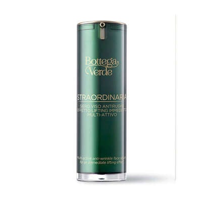 Straordinaria - anti-wrinkle face serum for an immediate lifting effect. Multi-active, filling and moisturising and offering a barrier effect, with Volunage, MAXnolia and SESAFLASH (25 ml)