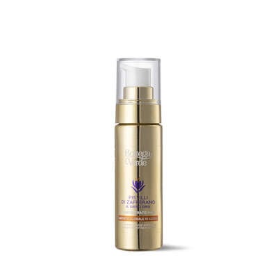 The golden serum - 10-action global antiaging concentrated face serum - with SAFFRON-IDE PRO AGE¿ with Ceramides and hyperfermented Saffron extract (30 ml)