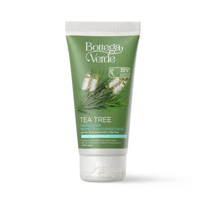 Tea Tree - Hand cream - protective and hygienising - with Tea Tree essential oil and a blend of essential oils (75 ml) - all skin types