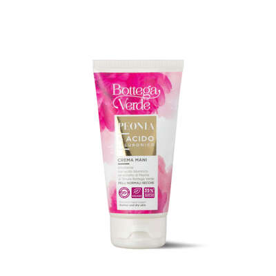 Hand cream - emollient - with Hyaluronic Acid and Peony extract from Tenuta Bottega Verde (75 ml) - normal and dry skin