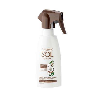 SOL Cocco - Agua corporal spray solar - intensifica el bronceado - con acelerador del bronceado y aceite de Coco (200 ml) - sin filtro solar - hidratante, antisal