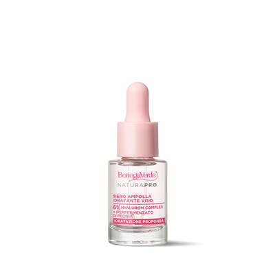 Moisturizing face serum ampoule - concentrated - with 6% Hyaluron Complex and hyperfermented Peony extract from Tenuta Bottega Verde (15 ml) - moisturizes on the surface and in depth*