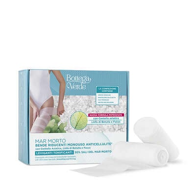 Mar Morto - Disposable anti-cellulite slimming bandages* - 30% Dead Sea salts, Centella Asiatica, Birch Sap and Fucus - smoothing and firming