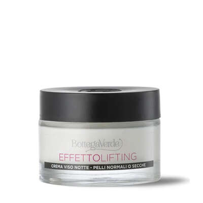 Effetto Lifting - Anti-ageing night cream, instant* lifting effect, with hyaluronic acid and Lotus flower extract (50 ml) - for normal and dry skin