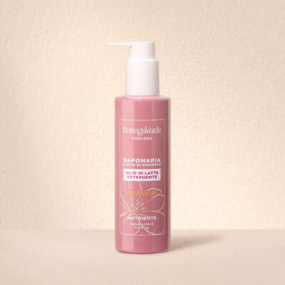 SAPONARIA and SUNFLOWER OIL - Cleansing milk oil - silkening, nourishing - (200 ml)