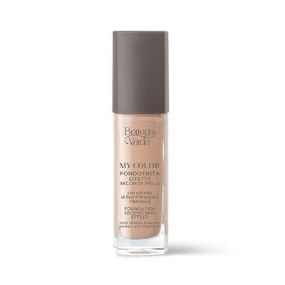 Base de maquillaje My Color - efecto segunda piel - con extracto de Azahar y Vitamina E (30 ml)