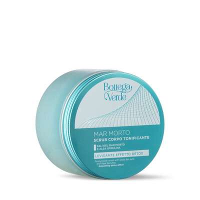 Toning body scrub - Dead Sea Salts and Alga Spirulina (500 g) - smoothing detox effect