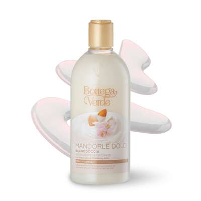 Bath and shower gel - softening and smoothing - with Sweet almond milk and oil (400 ml) - normal skin