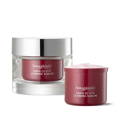 Offerta combinata Linfa di Vite - La crema sublime - Trattamento viso antirughe giorno e notte (50 ml) + refill (50 ml)