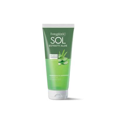 SOL Estratti Aloe - Gel de ba&ntilde;o y ducha aftersun - no elimina el bronceado - con zumo de Aloe (200 ml) - emoliente