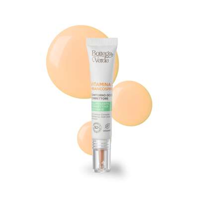 Vitamina C + Biancospino - Contorno occhi correttore - con Vitamina C, Biancospino e Caffeina - illuminante correttivo occhiaie