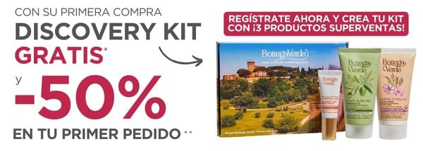 Discovery Kit in regalo + -50% sulla prima spesa