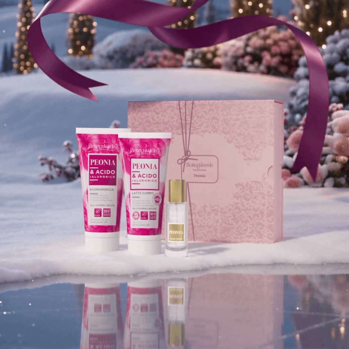 Kit Peonia in mini formato, profumo incluso