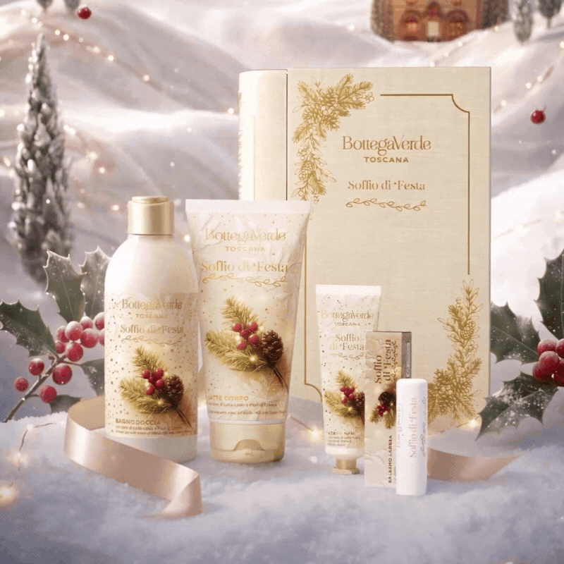 Bagnodoccia, latte corpo, crema mani, balsamo labbra