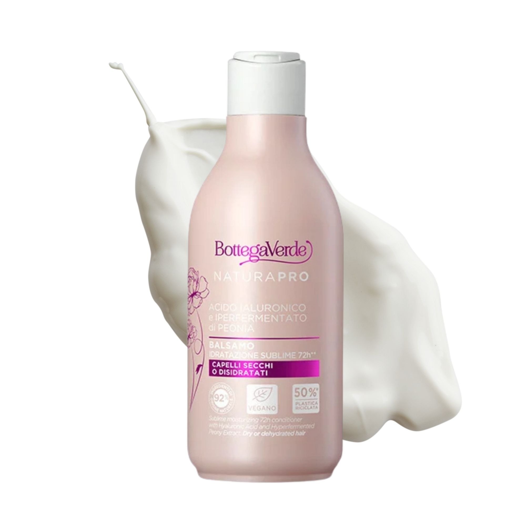 Hyaluronic Acid and Hyperfermented Peony Extract - Conditioner - sublime moisturizing 72h (150 ml) - dry or dehydrated hair