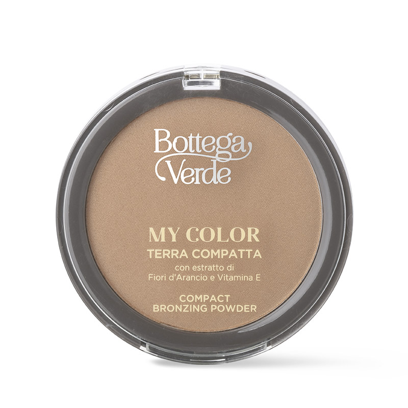 Bottega Verde My color - Terra compatta - con estratto di Fiori d'Arancio e Vitamina E - effetto abbronzatura naturale