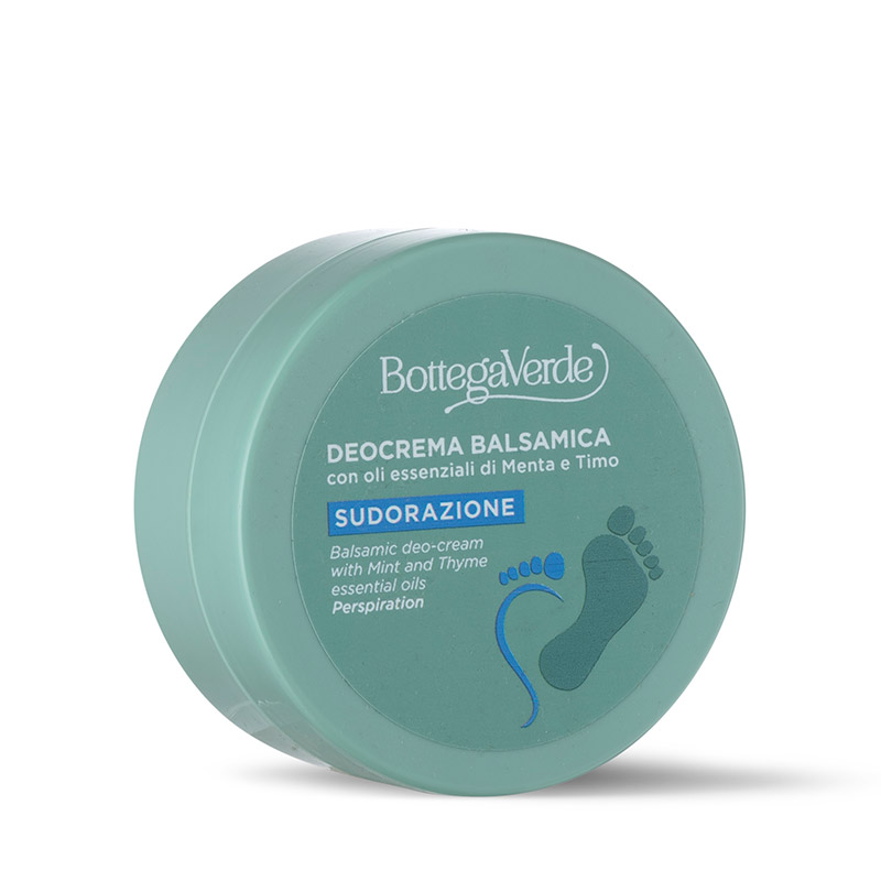 Deocrema balsámica con aceites esenciales de Menta y Tomillo (100 ml) - sudoración