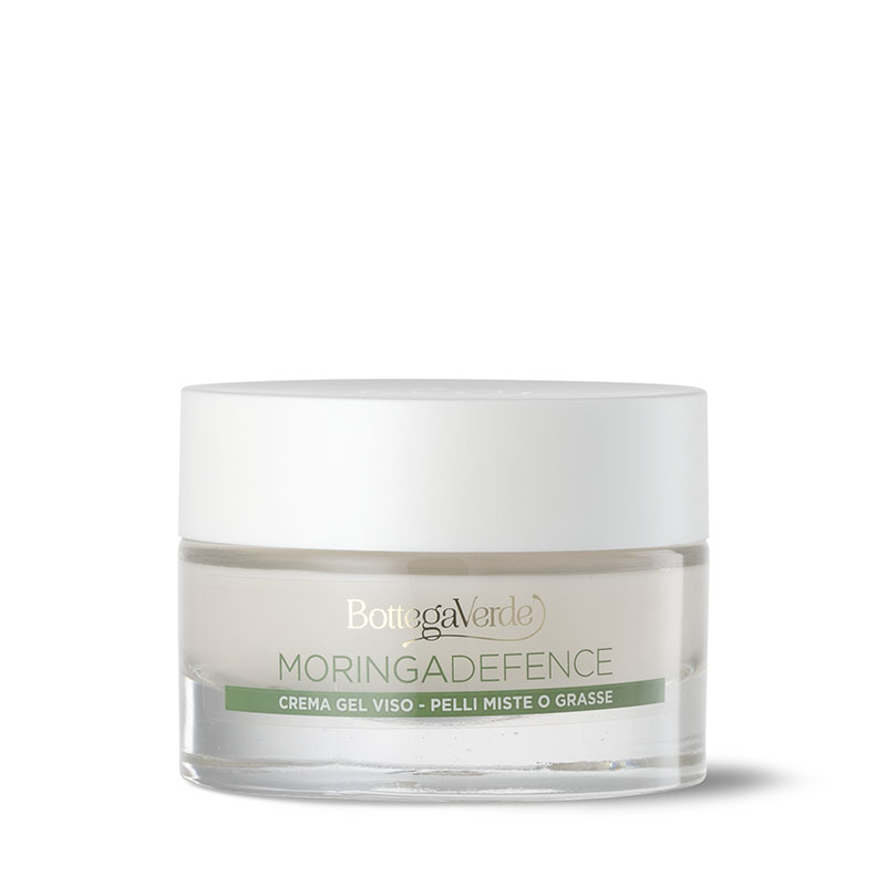 MORINGADEFENCE - Detoxifying, Brightening and Anti-Wrinkle Face Gel-Cream with Moringa Oil and Oxygeskin (50 ml) - Combination or Oily Skin - Age 40+